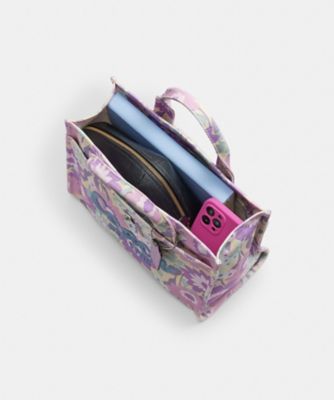 COACHカーゴ トート・フローラル プリント・34 COACH トートバッグ カーゴ トート バッグ・フローラル プリント